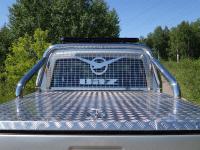 УАЗ Патриот (14–) Защита кузова и заднего стекла 76,1 мм со светодиодной фарой